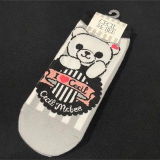 セシルマクビー(CECIL McBEE)のCECIL McBEE　靴下🐻🖤(ソックス)