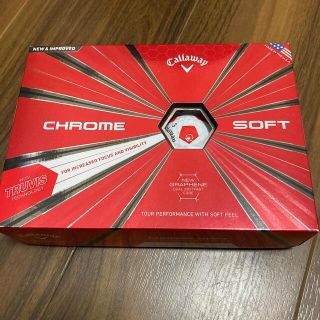 キャロウェイ(Callaway)の値下【新品】CHROME SOFT TRUVIS-ホワイト＆レッド(その他)