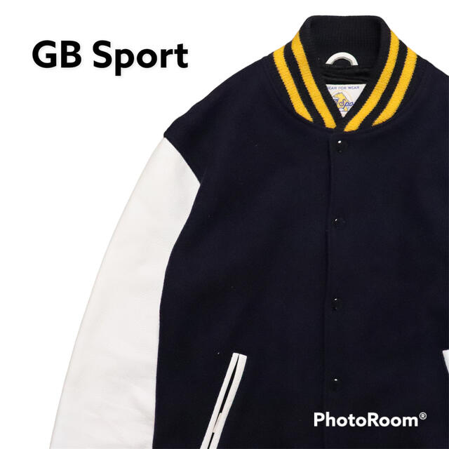 GB Sport Golden Bear USA製 メルトン 袖革 スタジャンL-