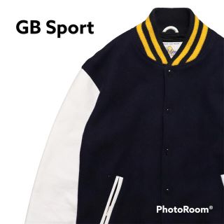 ゴールデンベア(Golden Bear)のGB Sport Golden Bear USA製 メルトン 袖革 スタジャンL(スタジャン)