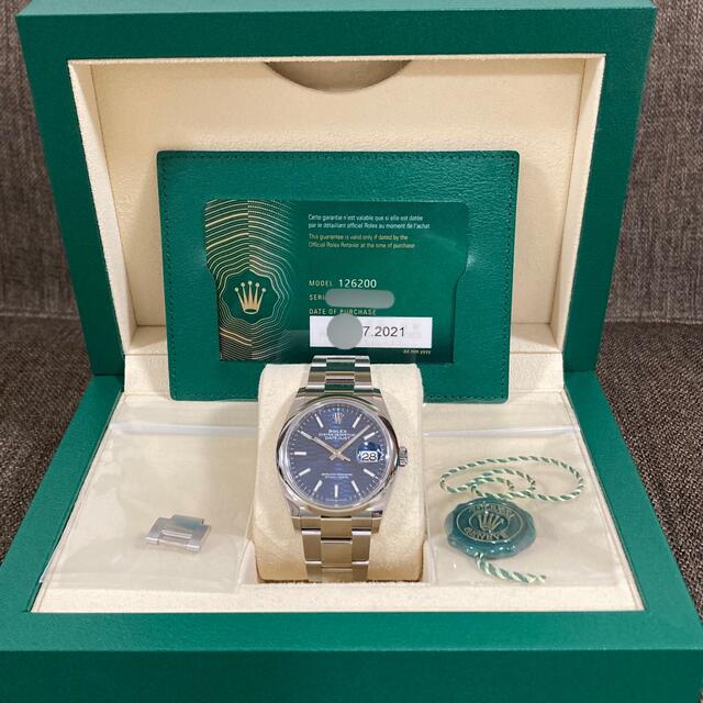 ロレックス ROLEX 126200 デイトジャスト36 フルーテッド文字盤