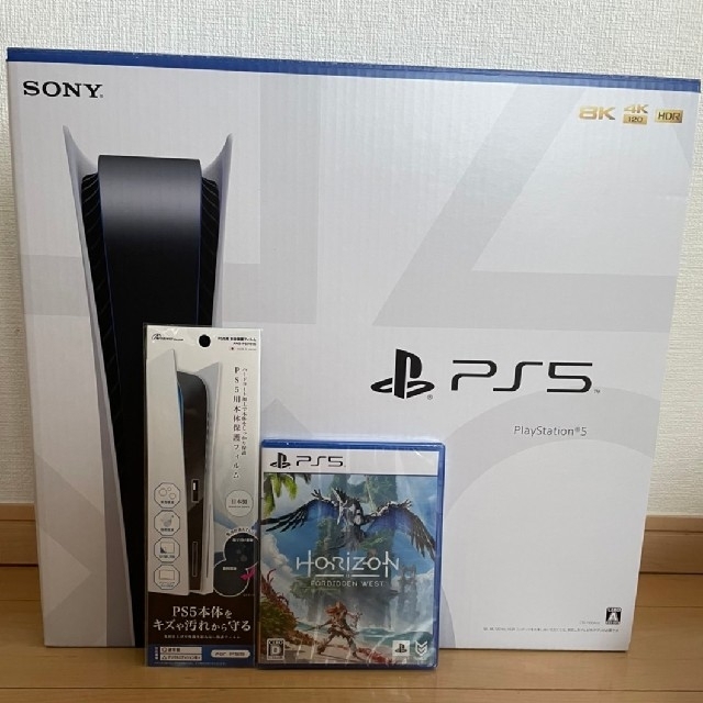 高品質 PlayStation - 新品未使用 フィルム+ソフト付き PS5 家庭用
