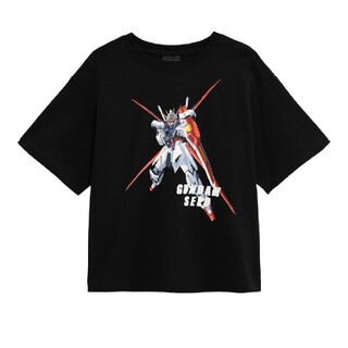 ジーユー(GU)のGUガンダムSEED黒160サイズtシャツ(その他)