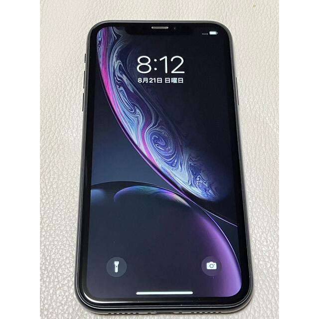 iPhoneXR ブラック64GB SIMロック解除済み-