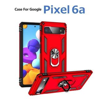 グーグルピクセル(Google Pixel)のGoogle Pixel 6a ケース レッド 耐衝撃(Androidケース)