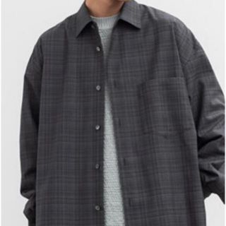 コモリ(COMOLI)のLIDNM Super130s CHECK SHIRT Ｍサイズ(シャツ)