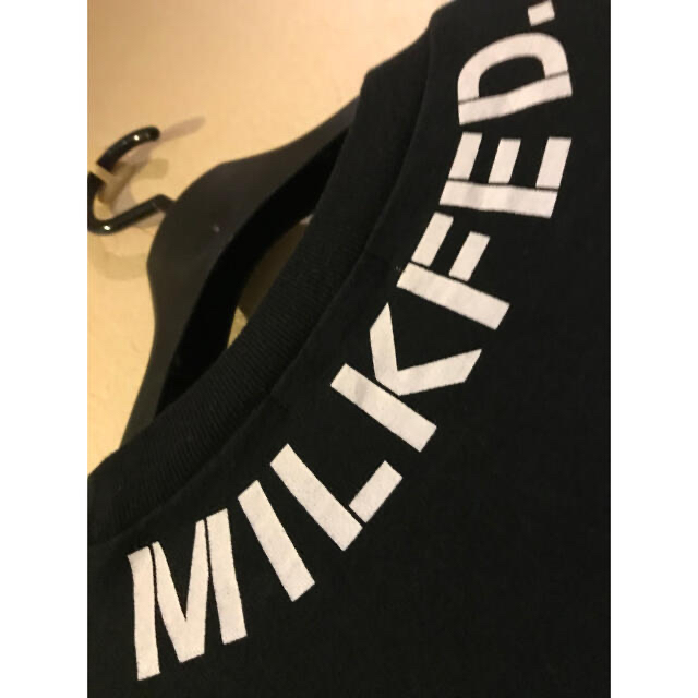 【新品】MILKFEDミルクフェド ロゴ フレアワンピース