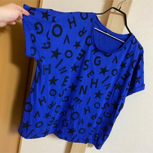 ★ブルーのカットソー メンズのトップス(Tシャツ/カットソー(半袖/袖なし))の商品写真