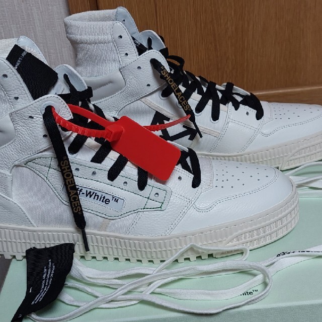 OFF-WHITE - Off-White(オフホワイト) ハイカットスニーカーの通販 by