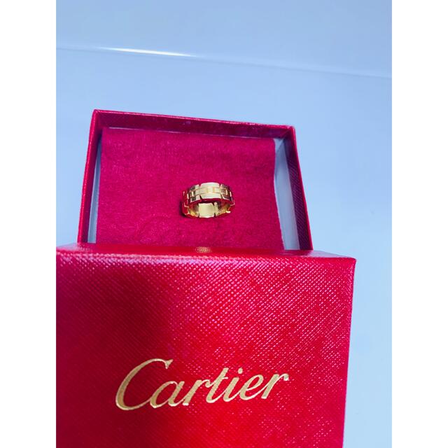 くらしを楽しむアイテム - Cartier 本物カルティエ 7号イエローゴールド リング 指輪750YGタンクフランセーズ リング(指輪)
