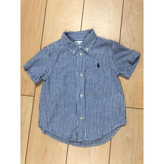 ラルフローレン(Ralph Lauren)のラルフローレン　ストライプシャツ　キッズ服　90サイズ(Tシャツ/カットソー)