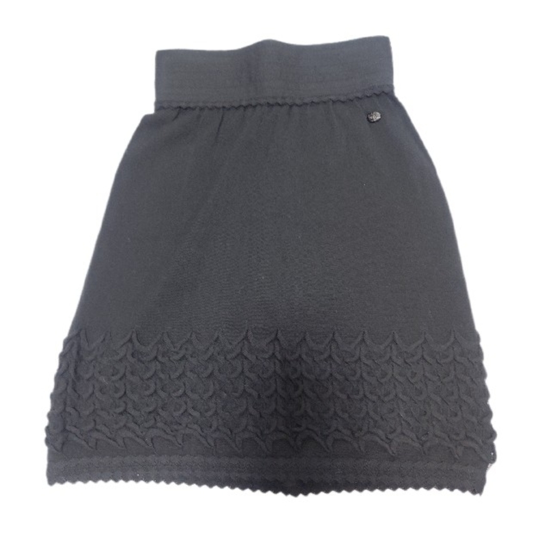 CHANEL(シャネル)のシャネル  ニットスカート ブラック P41 レディースのスカート(ミニスカート)の商品写真