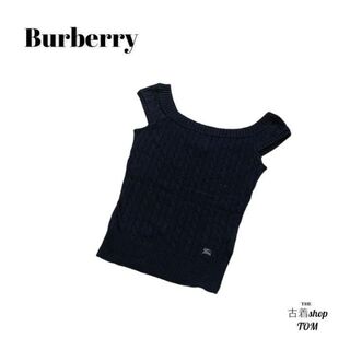 バーバリーブルーレーベル(BURBERRY BLUE LABEL)のBurberry　バーバリーブルーレーベル　ニットベスト　ブラック　サイズ38(ベスト/ジレ)