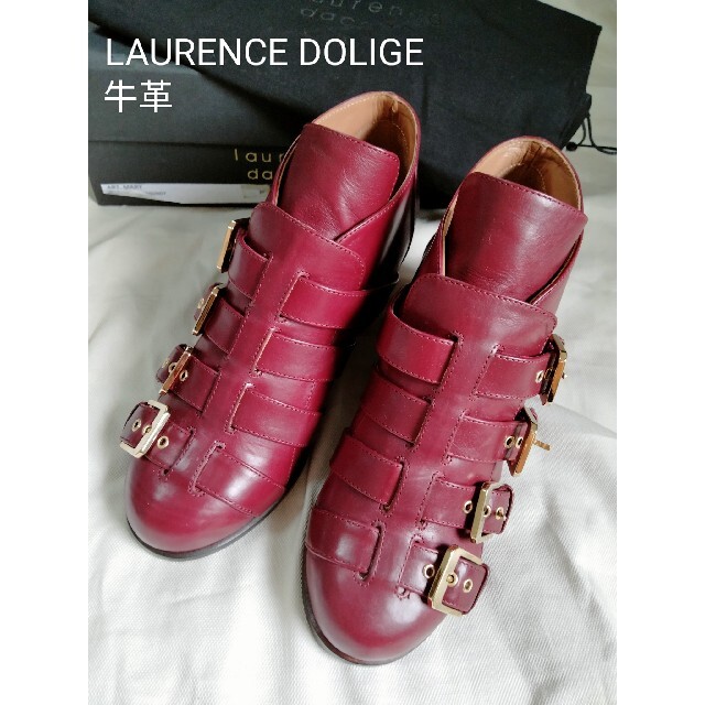 LAURENCE DOLIGE 牛革 レザー ショートブーツ　本革　靴 レディースの靴/シューズ(ブーツ)の商品写真