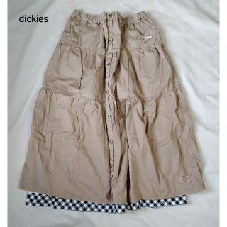 ディッキーズ(Dickies)のdickies　ディッキーズ　 ウエストゴム　フレアスカート　ギンガムチェック(ロングスカート)