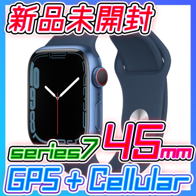 Apple Watch(アップルウォッチ)の⚠️大幅値下げ⚠️Apple Watch 7 Cellular 45mm  メンズの時計(腕時計(デジタル))の商品写真