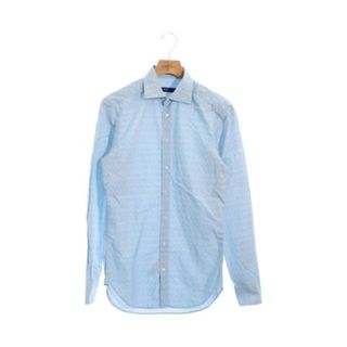 エトロ(ETRO)のETRO エトロ ドレスシャツ 37(XS位) 青x白(総柄) 【古着】【中古】(シャツ)