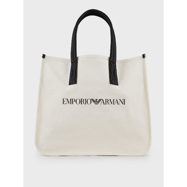 EMPORIO ARMANI クラシックロゴ キャンバス トートバッグ