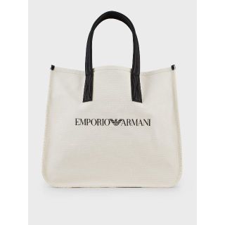 Emporio Armani - EMPORIO ARMANI クラシックロゴ キャンバス トート