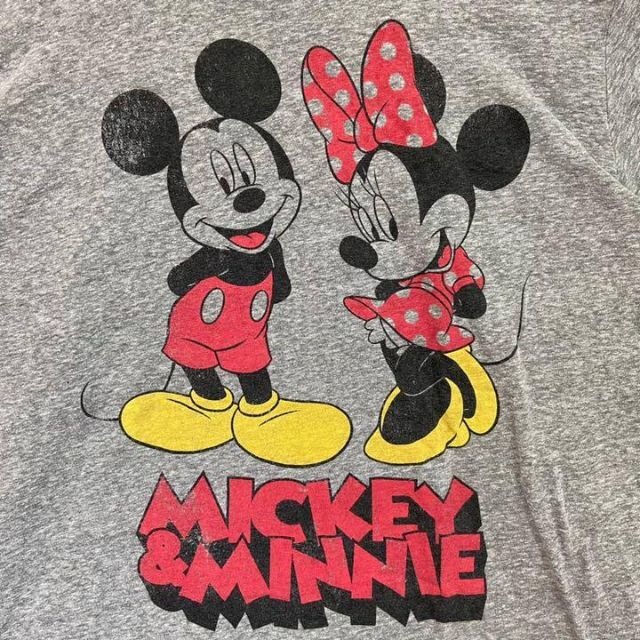 Disney(ディズニー)の【希少】ディズニー ミッキーマウス ミニーマウス リンガーTシャツ XLサイズ レディースのトップス(Tシャツ(半袖/袖なし))の商品写真