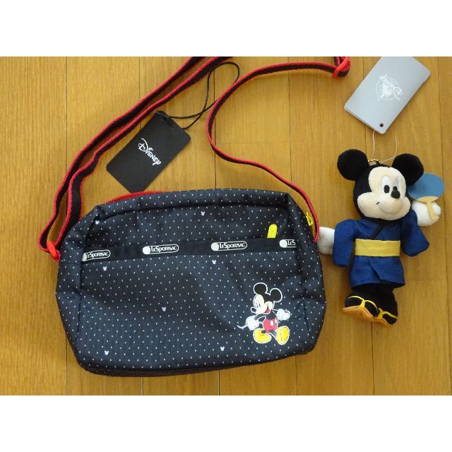LeSportsac - ミッキーのレスポートサック＆ぬいぐるみキーホルダー