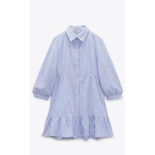 ザラ(ZARA)のZARA シャツ ワンピース　ザラ(ミニワンピース)