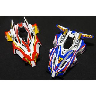 【あさひ様】ブレイジングマックス ナックルブレイカー 全塗装 完成品 ミニ四駆