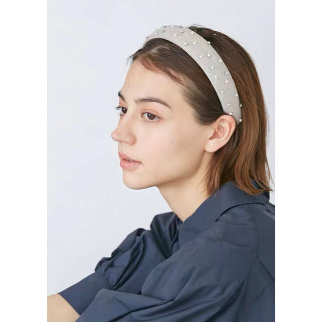 Chapeau d' O パールカチューシャ Pearl Headband レディースのヘアアクセサリー(カチューシャ)の商品写真