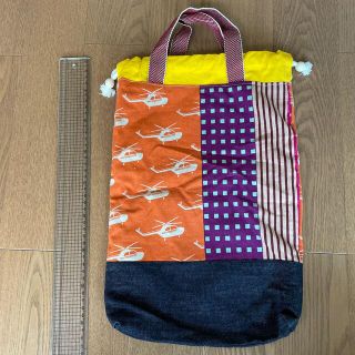 新学期　ハンドメイド　体操服入れ　巾着☆乗り物　小学生(体操着入れ)