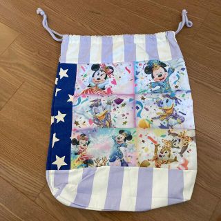 ハンドメイド体操服袋　ディズニー☆小学校　新学期　シーチングリメイク(体操着入れ)