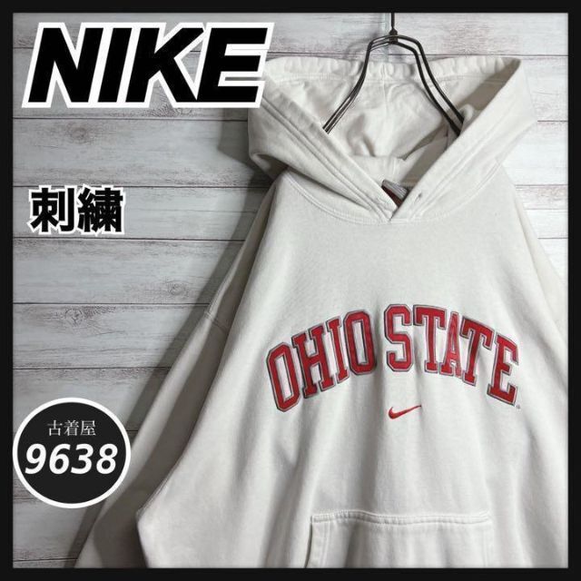 【入手困難!!】ナイキ ✈︎刺繍ロゴ アーチロゴ OHIO STATE9638nike