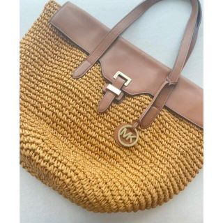 マイケルコース(Michael Kors)のマイケルコース　かごバッグ　ブラウン(トートバッグ)