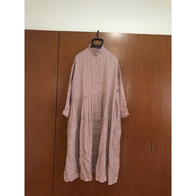 nest Robe リネンフリルカラーギャザー ワンピース