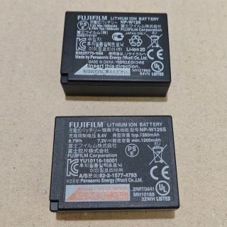 フジフイルム(富士フイルム)の【純正美品】FUJI NP-W126、NP-W126S(バッテリー/充電器)