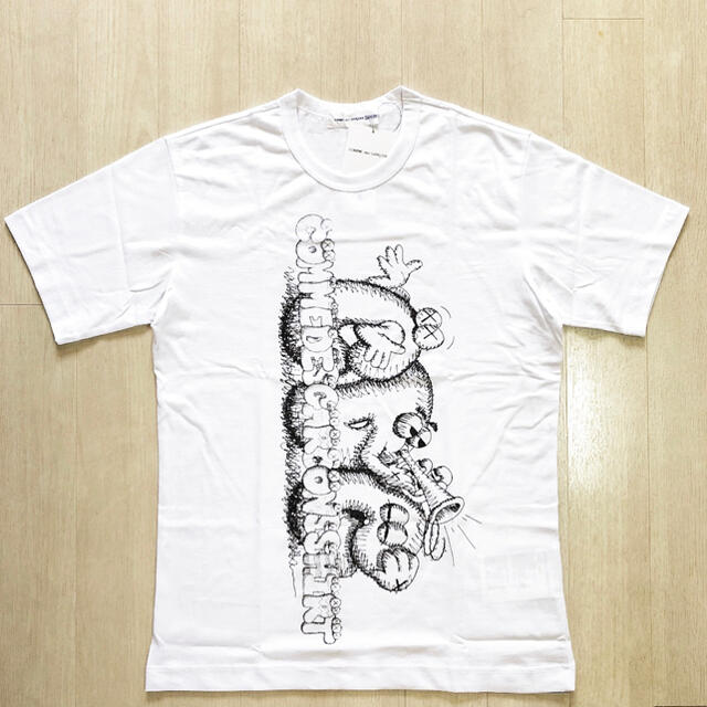 新品 コムデギャルソンシャツ×カウズ WネームTシャツ シュプリーム