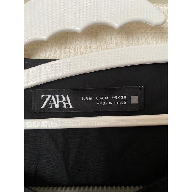 【ZARA】M コントラストトップステッチミディワンピース 4