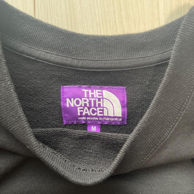 THE NORTH FACE(ザノースフェイス)のノースフェイスパープルレーベル メンズクルーネックスウェット Mサイズ メンズのトップス(スウェット)の商品写真