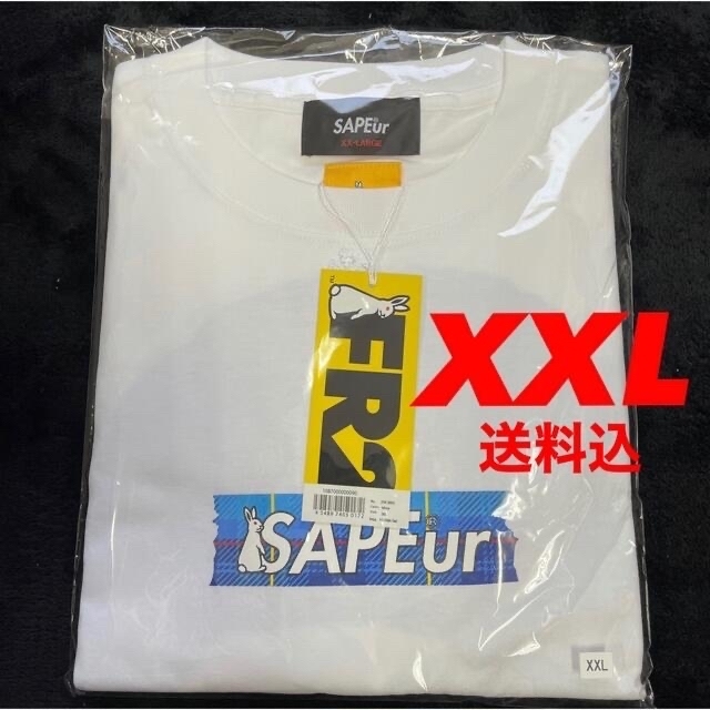 Tシャツ/カットソー(半袖/袖なし)SAPEur × FR2 コラボ FR2DOKO？　XXL  送料込