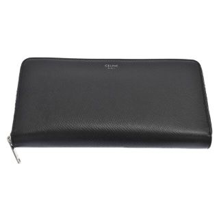 セリーヌ(celine)のCELINE セリーヌ ROUND ZIP LONG WALLET ラウンドジップロングウォレット ブラック(長財布)