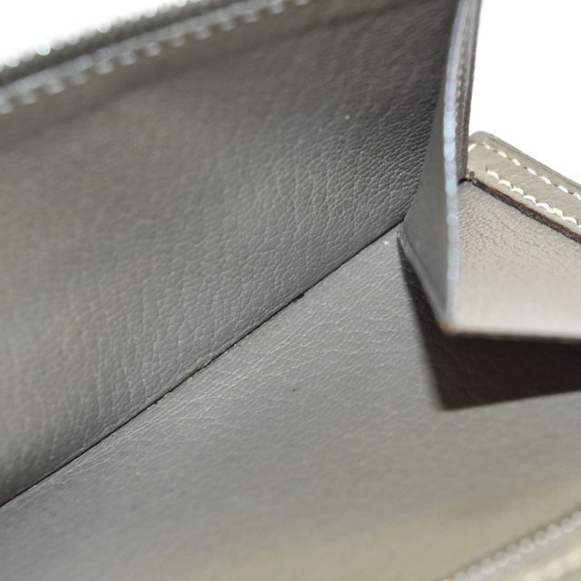 HERMES エルメス J 刻印 ベアンクラシック H金具付き 二つ折り長財布 レザー ロング ウォレット ベージュ 7