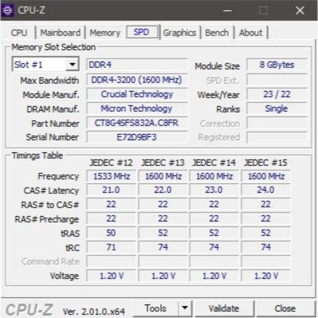 crucial OEM 16GB (8GBx2) DDR-3200 (315 4