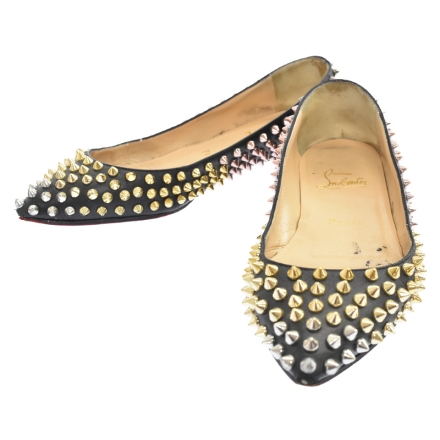 CHRISTIAN LOUBOUTIN クリスチャンルブタン FOLLIES SPIKES FLAT