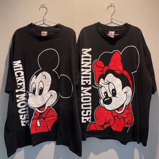 ディズニー(Disney)のディズニー Tシャツ 90s ミッキーマウス ミニーマウス usa製 セット(Tシャツ/カットソー(半袖/袖なし))