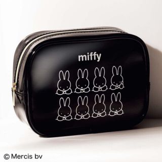 タカラジマシャ(宝島社)の【&ROSY 2022年8月号付録】miffy エナメル調 マチたっぷりポーチ(ポーチ)