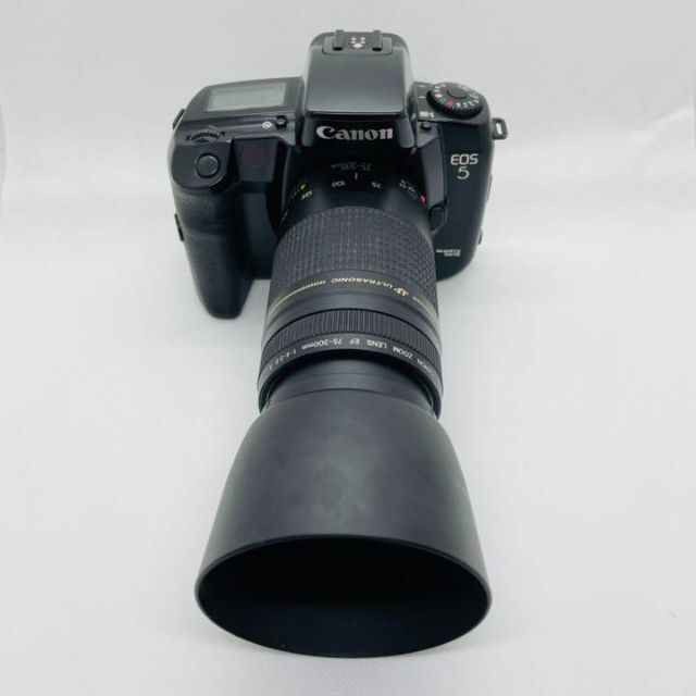 Canon　フィルム　一眼レフ　EOS5　レンズ75－300㎜付き