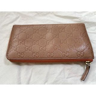 グッチ(Gucci)のGUCCI グッチ 長財布 ・本革・ダストピンク(長財布)