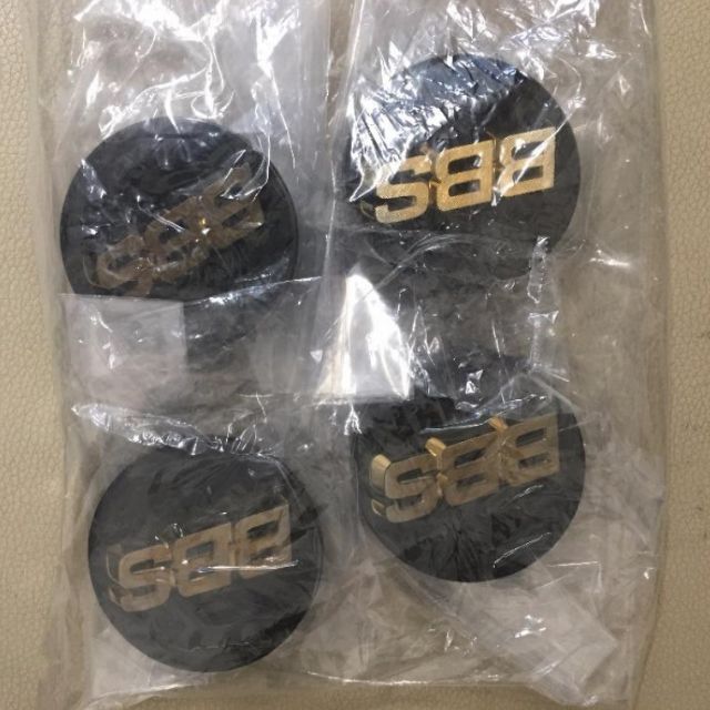 新品 BBS 純正 センターキャップ エンブレム 56Φ ゴールド\u0026ブラック4枚