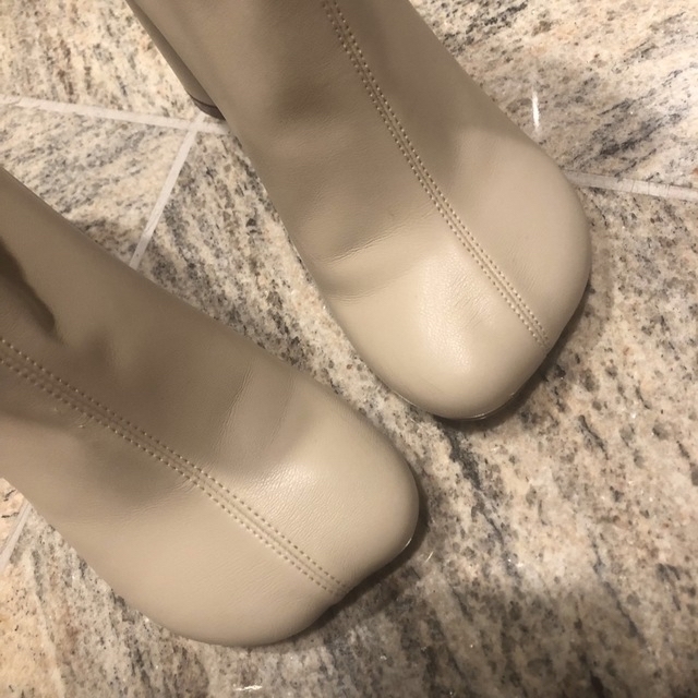 製造元特別価格 mm6 maison margiela ソックスブーツ ヌードカラー
