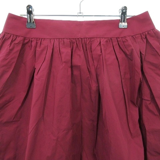 UNTITLED(アンタイトル)のアンタイトル スカート フレア ひざ丈 バックファスナー 薄手 無地 3 ピンク レディースのスカート(ひざ丈スカート)の商品写真