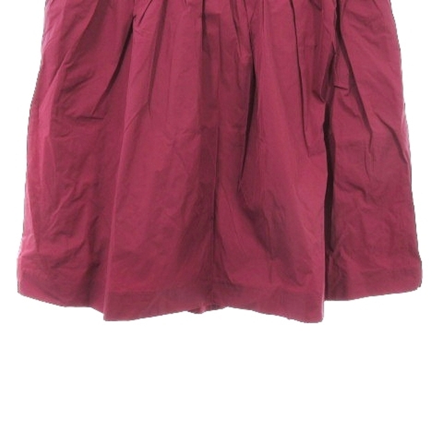 UNTITLED(アンタイトル)のアンタイトル スカート フレア ひざ丈 バックファスナー 薄手 無地 3 ピンク レディースのスカート(ひざ丈スカート)の商品写真